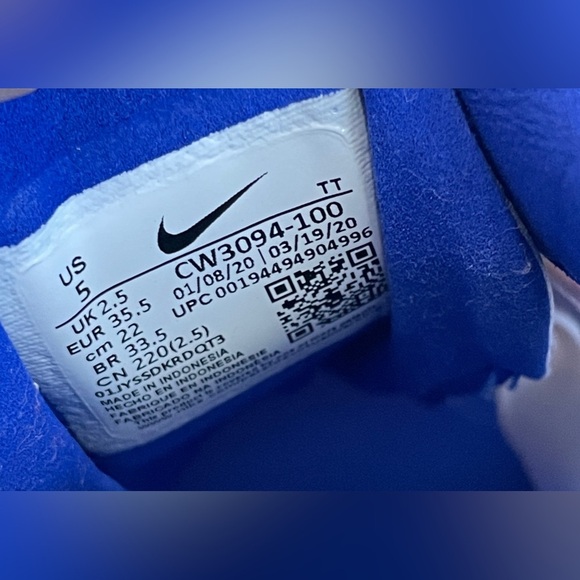 Nike Air Max 270 React "Knicks" Sneakers Casual CW3094 100-Women's Size 5 EUC - Picture 6 of 6